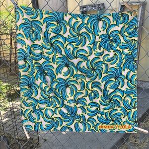 Bimba Y Lola Plaintains Bananas Print Scarf Sold As Is